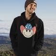 American Smile Face Cowboy Cowgirl 4Th Of July Howdy Rodeo Hoodie Lifestyle