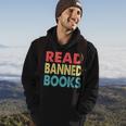 Anti Censorship Reading Quote Retro I Read Banned Books Hoodie Lifestyle