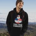 Are You Free Tonight 4Th Of July Independence Day Bald Eagle Hoodie Lifestyle