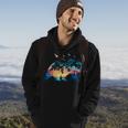 Bear Nature Outdoor Mountains Forest Trees Bear Wildlife Hoodie Lifestyle