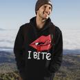I Bite Sexy Vampire Fangs Lips Th Spooky Halloween Hoodie Lifestyle