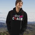 Breast Cancer Awareness Cheer Coach Football Pink Ribbon Hoodie Lifestyle