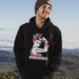 Breast Cancer Warrior Unbreakable Breast Cancer Awareness Hoodie Lifestyle