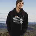 Breckenridge Colorado Vintage Mountain Landscape Hoodie Lifestyle