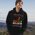 Christmas Believe Bigfoot Ugly Xmas Sweater Hoodie Lifestyle