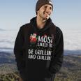 Christmas Most Likely To Be Grillin And Chillin Xmas Dad Men Hoodie Lifestyle