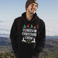 Clarkson Name Gift Christmas Crew Clarkson Hoodie Lifestyle