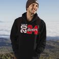 Class Of 2024 Senior 2024 Graduation Or First Day Of School Hoodie Lifestyle