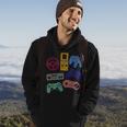 Colourful Polka Dot Video Game Controller Dot Day Gamer Hoodie Lifestyle