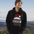 Cousin Crew Red Buffalo Plaid Family Matching Christmas Hoodie Lifestyle