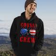 Cousin Crew Sunglasses Usa American Flag 4Th Of July Womens Hoodie Lifestyle