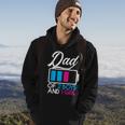 Dad Of 2 Boys And 1 Girl Battery Fully Fathers Day Birthday Hoodie Lifestyle