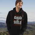 Dad Of Girls Outnumbered Papa Grandpa Fathers Day Hoodie Lifestyle