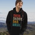 Dada Daddy Dad Bruh Fathers Day Funny Vintage Retro Hoodie Lifestyle