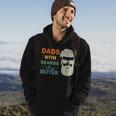 Dads With Beards Are Better Vintage Funny Fathers Day Joke Hoodie Lifestyle