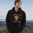Dare To Be Yourself Bear Autism Puzzle Pieces Kids Gifts Hoodie Lifestyle