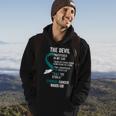 The Devil- Cervical Cancer Awareness Supporter Ribbon Hoodie Lifestyle
