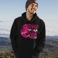 Dig For A Cure Breast Cancer Awareness Volleyball Pink Hoodie Lifestyle