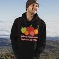 Distressed Johnny Appleseed Apple Picking Orchard Farming Hoodie Lifestyle