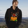 Dog Great Dane Thanksgiving Turkey Fall Autumn Pumpkin Hoodie Lifestyle