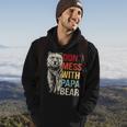 Dont Mess With Papa Bear Vintage Retro Hoodie Lifestyle