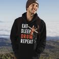 Drummer Eat Sleep Drum Repeat Drum Kit Musician Gifts Hoodie Lifestyle