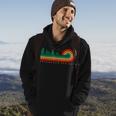 Evergreen Vintage Stripes Arrowhead Springs California Hoodie Lifestyle