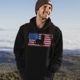 Ferret With The Usa Flag United States Of America Retro Hoodie Lifestyle