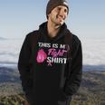 This Is My Fight Breast Cancer Fighter Pink Boxing Glove Hoodie Lifestyle