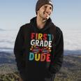 First 1St Grade Dude First Day Of School Student Kids Boys Hoodie Lifestyle