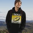 Football Tackle Childhood Cancer Awareness Survivor Support Hoodie Lifestyle