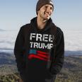 Free Trump I Stand With Trump Donald Trump 2024 Hoodie Lifestyle