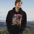 Funny Cats Happy 4Th Of July American Us Flag 4Th Of July Hoodie Lifestyle