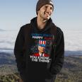 Funny Joe Biden Merry 4Th Of You Knowthe Thing 4Th Of July Hoodie Lifestyle