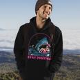 Funny Stay Positive Shark Beach Motivational Quote Hoodie Lifestyle