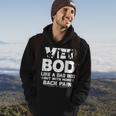 Funny Veteran Fathers Day Quote Vet Bod Like A Dad Bod Hoodie Lifestyle
