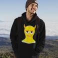 Funny Yellow Scary Monster Hoodie Lifestyle