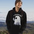 Ghost I Exorcise Funny Gym Exercise Workout Spooky Halloween Hoodie Lifestyle