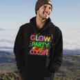 Glow Party Squad Cousin Paint Splatter Glow Party Matching Hoodie Lifestyle