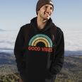 Good Vibes Only Funny Positive Inspirational Retro Hoodie Lifestyle
