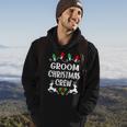 Groom Name Gift Christmas Crew Groom Hoodie Lifestyle