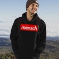 Hanukah Mensch Funny Jewish Retro 90S Style Humor 90S Vintage Designs Funny Gifts Hoodie Lifestyle
