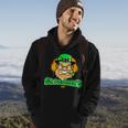 Happy St Patricks Day Scary Angry Leprechaun Design Hoodie Lifestyle