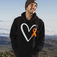 Heart End Gun Violence Awareness Funny Orange Ribbon Enough Hoodie Lifestyle