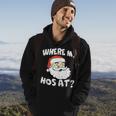 Where My Hos At Christmas Adult Santa Claus Hoes Hoodie Lifestyle