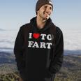 I Love To Fart Men I Heart To Fart Joke Farting Gag Hoodie Lifestyle