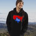 Im With Stupid Funny Texas Proud United State Map Jokes Hoodie Lifestyle