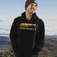 Irwindale Ca Vintage Evergreen Sunset Eighties Retro Hoodie Lifestyle