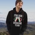 Italian Drinking Team Salute Italy Flag Funny Oktoberfest Hoodie Lifestyle
