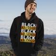 Junenth Fathers Day Black Father Black King American Hoodie Lifestyle